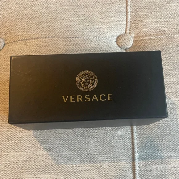 Versace Black Sunglasses with Gold Detail